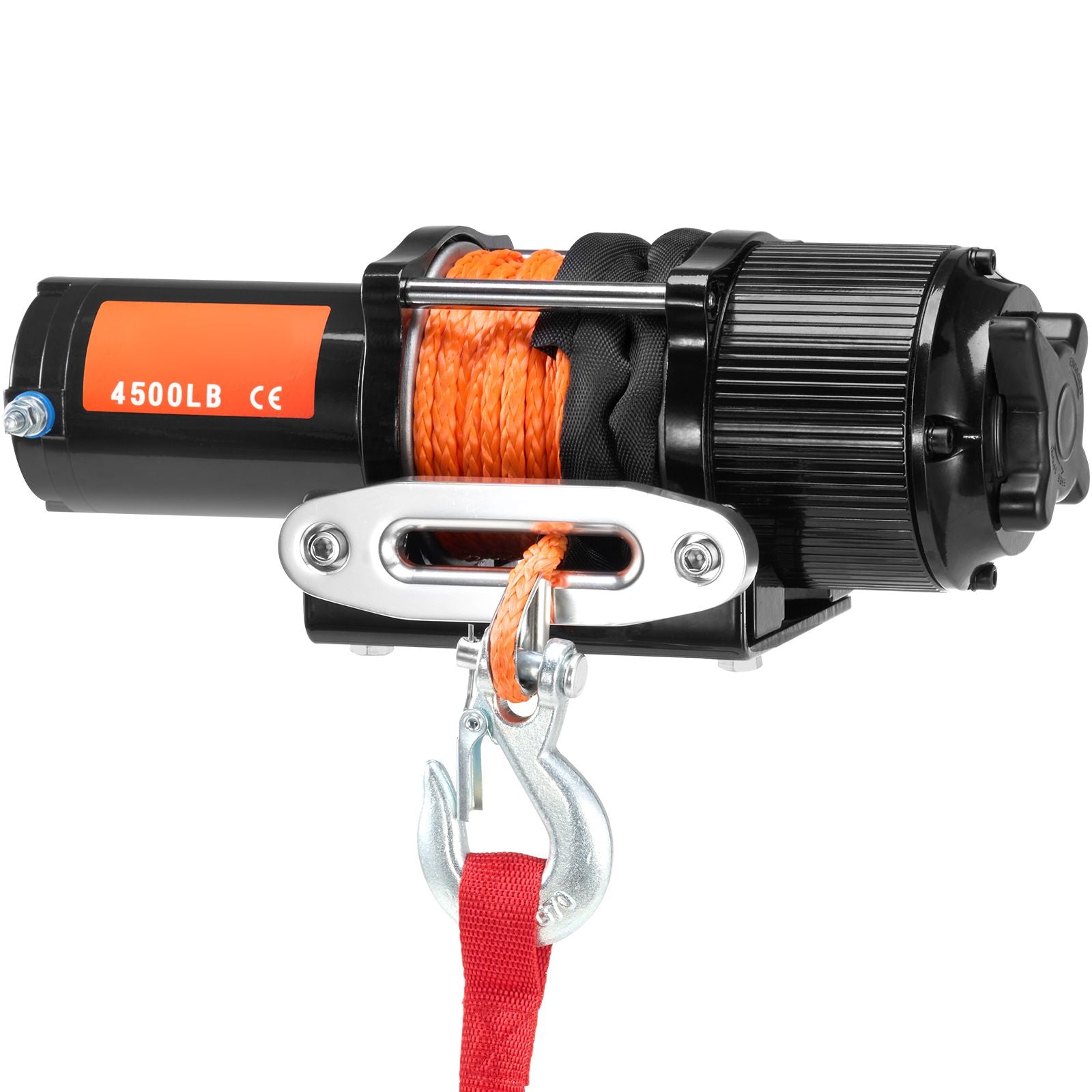 Electric Winch ATV UTV 2041 kg Synthetic Rope Waterproof Remote Control