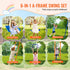 Swing Sets for Backyard 6 in 1 Swing Set 440lbs Capacity Metal Swingset