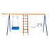 Swing Sets for Backyard 6 in 1 Swing Set 440lbs Capacity Metal Swingset