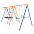 Swing Sets for Backyard 6 in 1 Swing Set 440lbs Capacity Metal Swingset