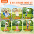 Swing Sets for Backyard 6 in 1 Swing Set 440lbs Capacity Metal Swingset