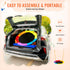 Swing Sets for Backyard 40in Saucer Swing Seat A-Frame Metal Stand 440lbs