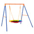 Swing Sets for Backyard 40in Saucer Swing Seat A-Frame Metal Stand 440lbs