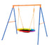 Swing Sets for Backyard 40in Saucer Swing Seat A-Frame Metal Stand 440lbs