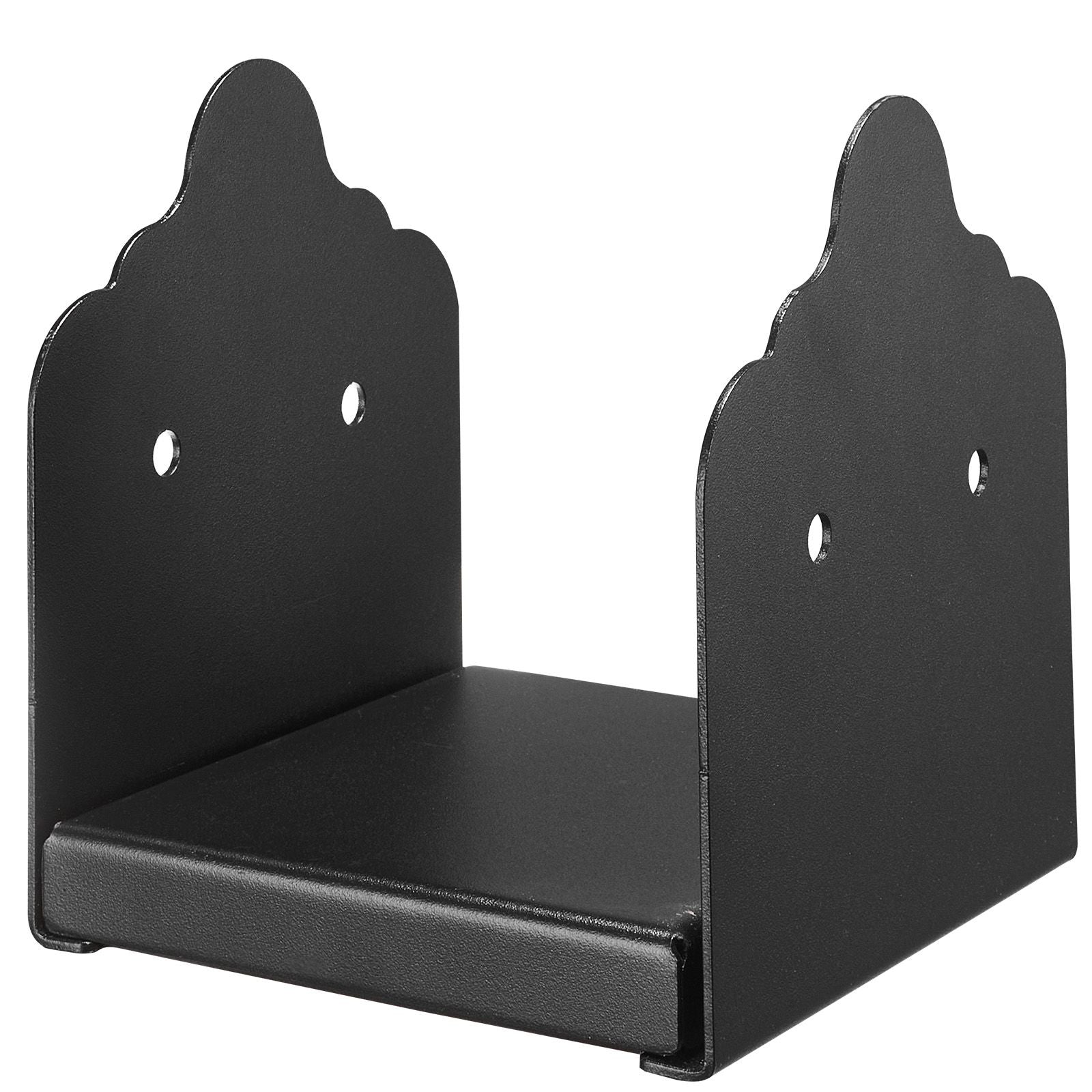 6x6 Post Base Brackets 2 Pack Heavy Duty Carbon Steel Wood Post Anchors Black