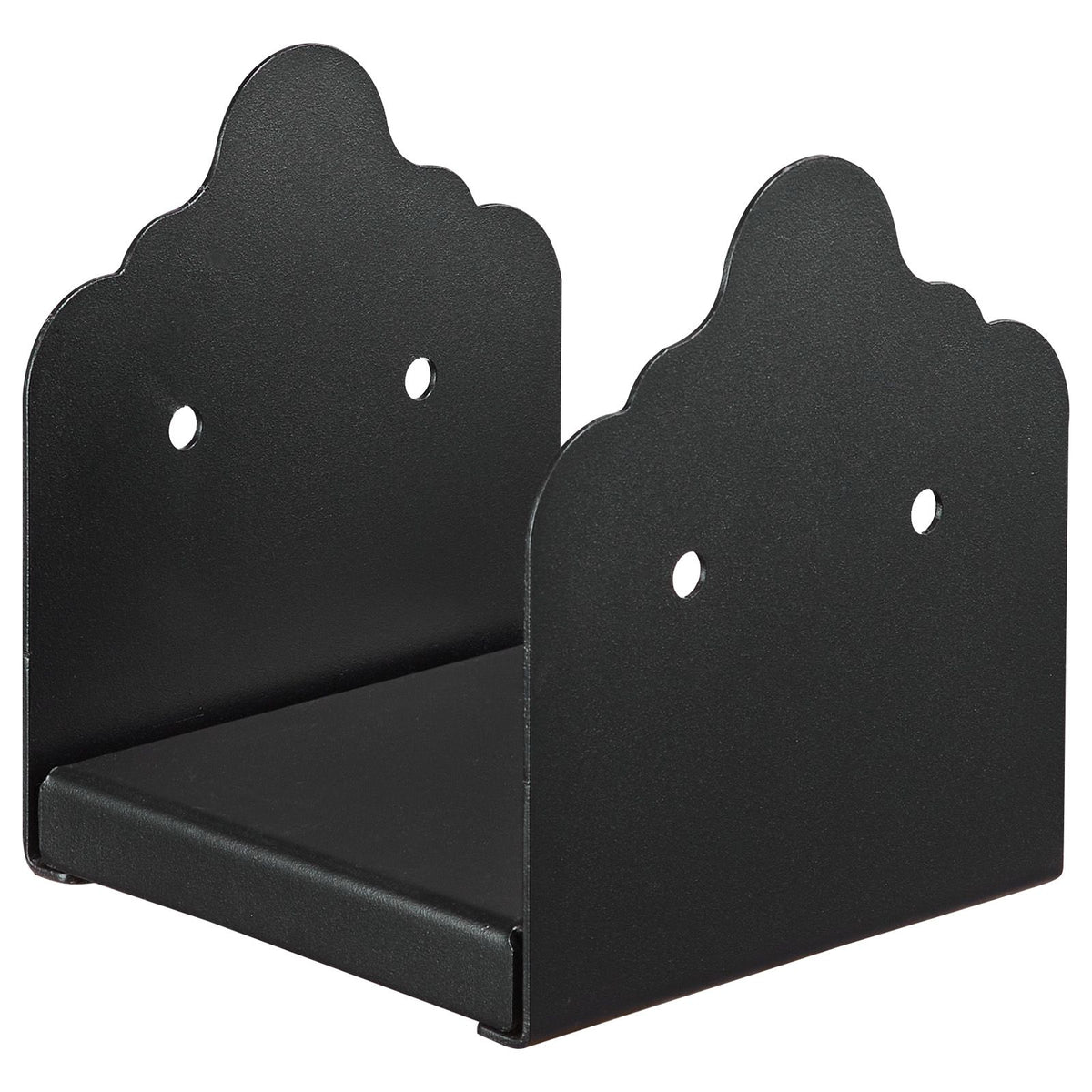 6x6 Post Base Brackets 2 Pack Heavy Duty Carbon Steel Wood Post Anchors Black