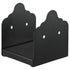 6x6 Post Base Brackets 2 Pack Heavy Duty Carbon Steel Wood Post Anchors Black