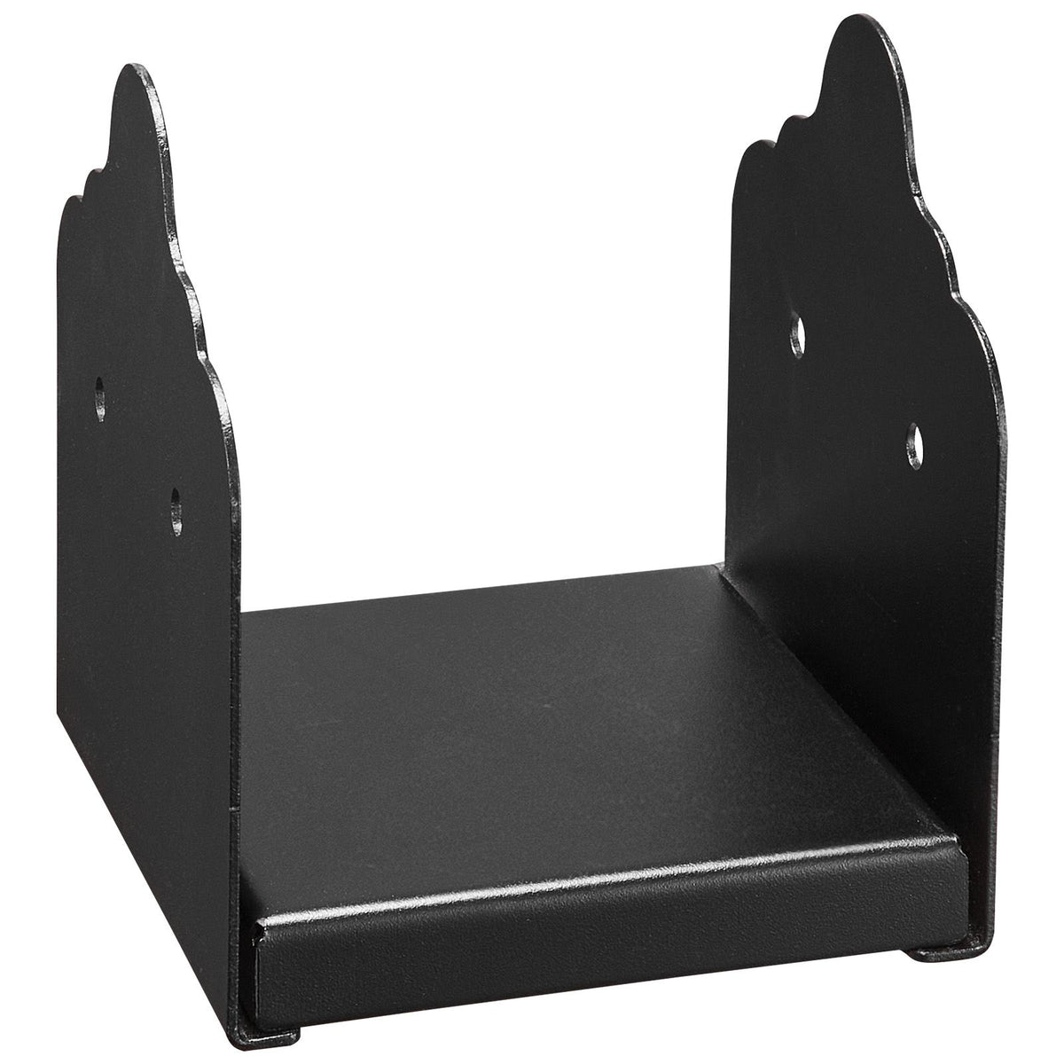 6x6 Post Base Brackets 2 Pack Heavy Duty Carbon Steel Wood Post Anchors Black