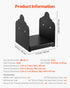 6x6 Post Base 2 Pcs, Inner Size 5.9x5.55 inch / 150x141 mm Post Brackets, Heavy Duty Carbon Steel Decking Posts, Wood Posts Brackets for Pavilion Deck Railing Support Deck Base Plate, Black