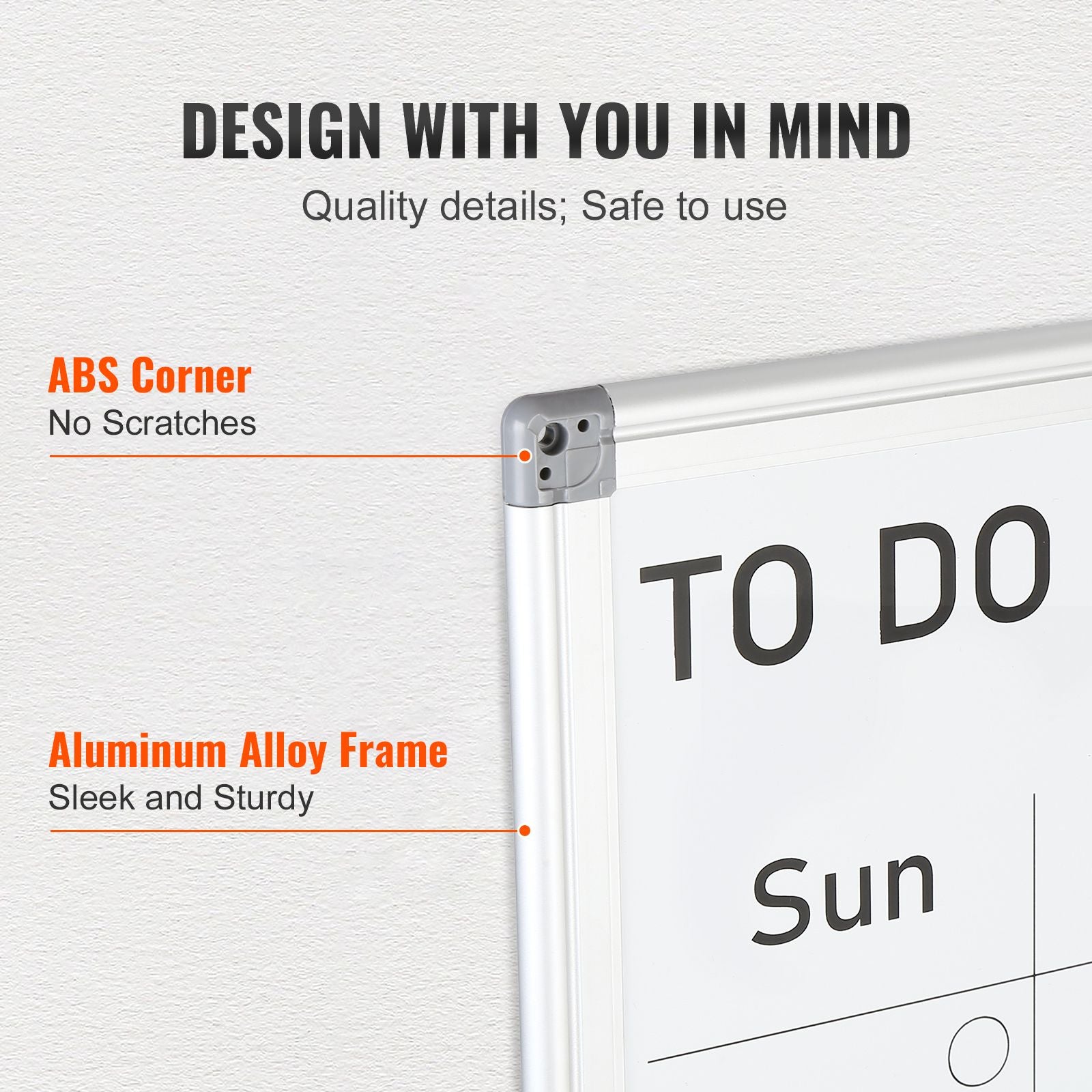 Magnetic Whiteboard Dry Erase Board 36" x 24" Wall Mounted for Office
