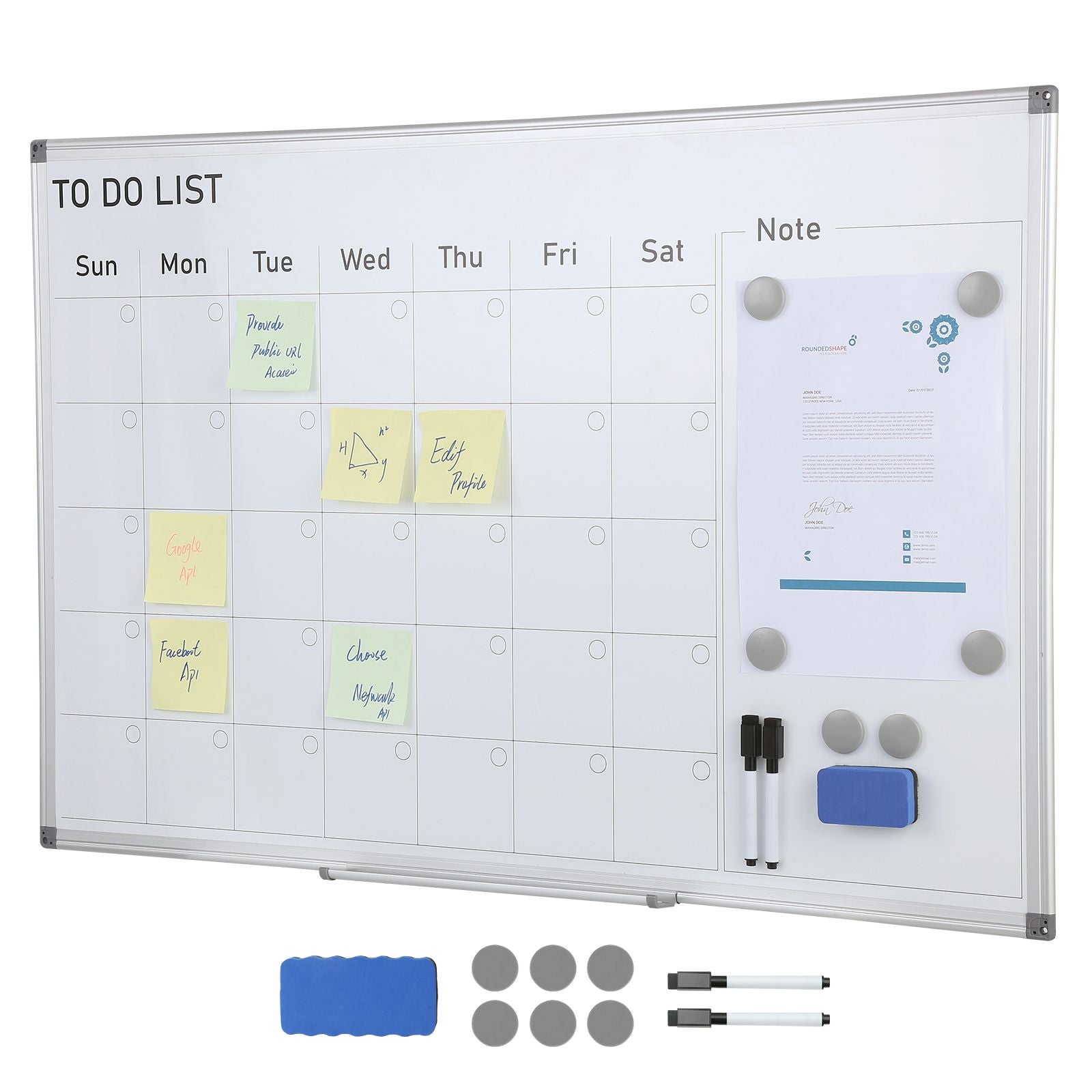 Magnetic Whiteboard Dry Erase Board 36