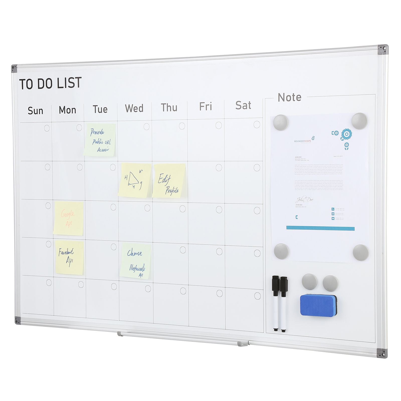 Magnetic Whiteboard Dry Erase Board 36