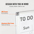 Magnetic Whiteboard Dry Erase Board 36" x 24" Wall Mounted for Office