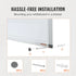 Magnetic Whiteboard Dry Erase Board 36" x 24" Wall Mounted for Office