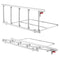 Foldable Bed Rail for Elderly, 122 cm Bedside Assist Rail with Fixing Strap, Adjustable Height Pipe Bedside Cane, High-Strength Metal Senior Bed Bar, Hand Guard Grab Fits King, Queen, Full, Twin