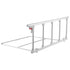 Foldable Bed Rail for Elderly, 122 cm Bedside Assist Rail with Fixing Strap, Adjustable Height Pipe Bedside Cane, High-Strength Metal Senior Bed Bar, Hand Guard Grab Fits King, Queen, Full, Twin