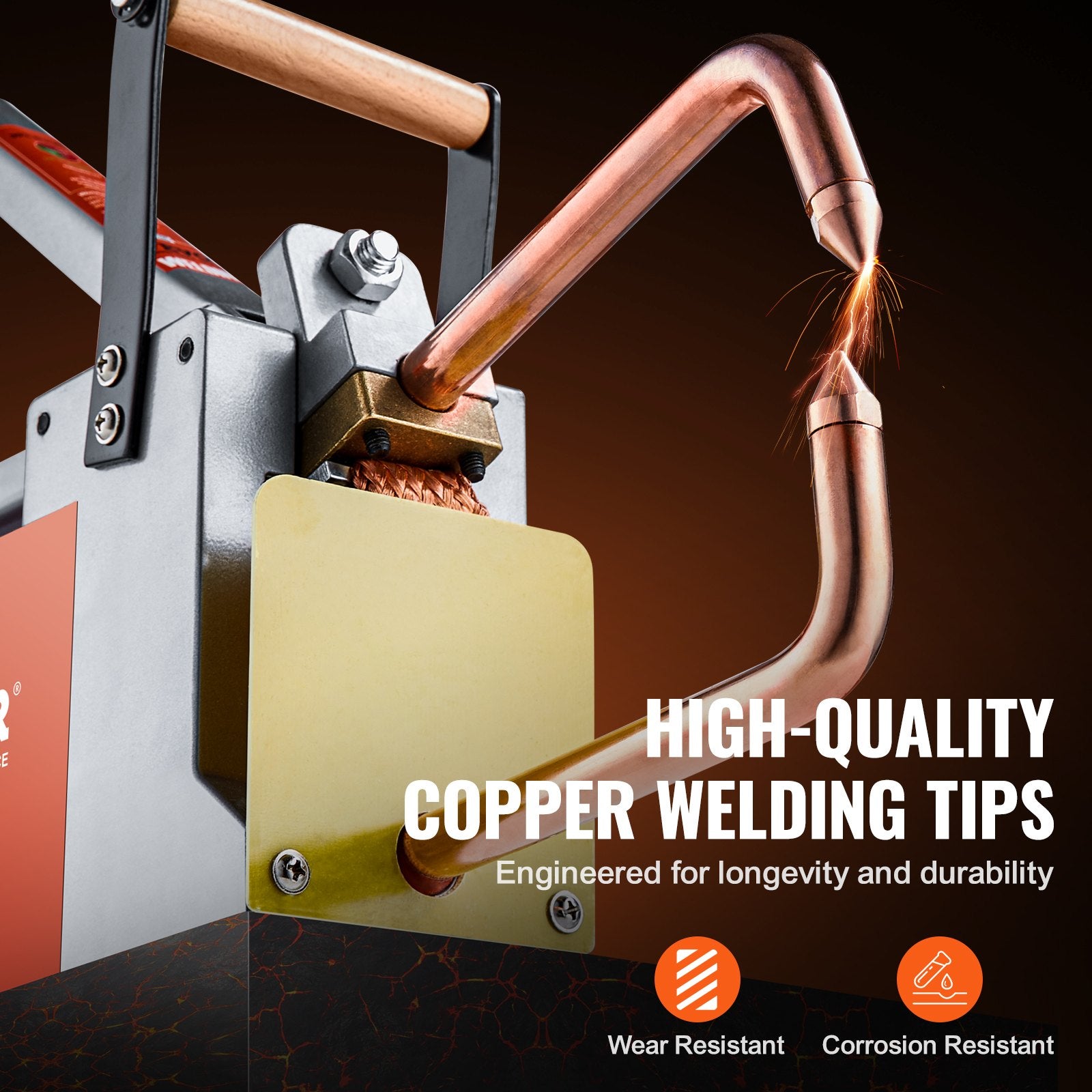 Portable Spot Welder, 1/8-inch Thick Spot Welder Machine with 8KVA Input Capacity, Handheld Welding Tip Gun Metal Sheet Spot Welding Machine for Carbon Steel, Aluminum Sheet