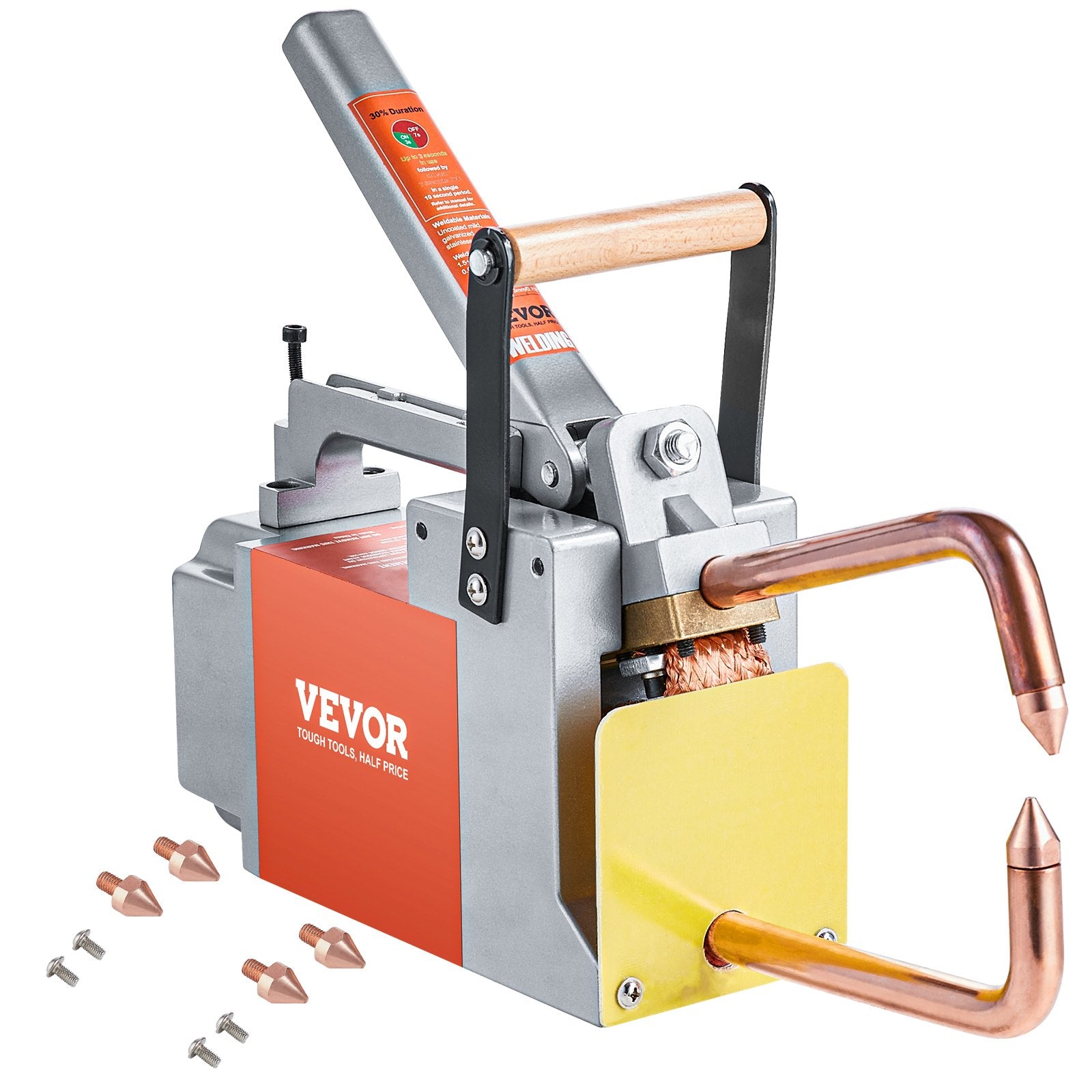 Portable Spot Welder, 1/8-inch Thick Spot Welder Machine with 8KVA Input Capacity, Handheld Welding Tip Gun Metal Sheet Spot Welding Machine for Carbon Steel, Aluminum Sheet