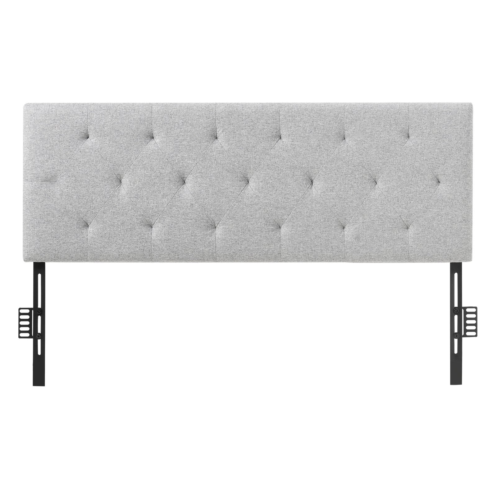 Headboard, Full Size Headboard with Adjustable Height, Comfortable Diamond Tufted for Full Size Bed, W 56.3 x H（35.6-47.4）inches, Ideal for Bedroom, Hotel, Homestay, Dormitory, Light Grey