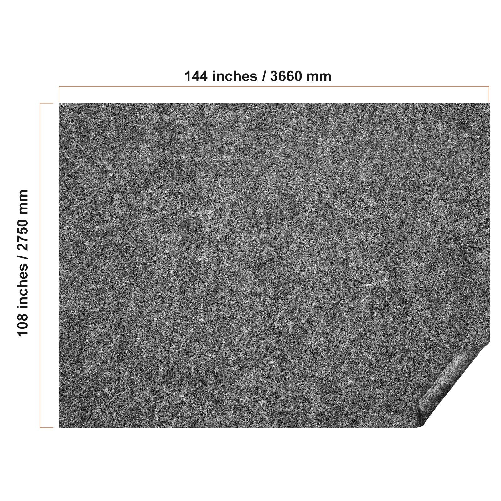 Rug Pad Gripper 9' x 12' Protective Carpet Pad 0.47
