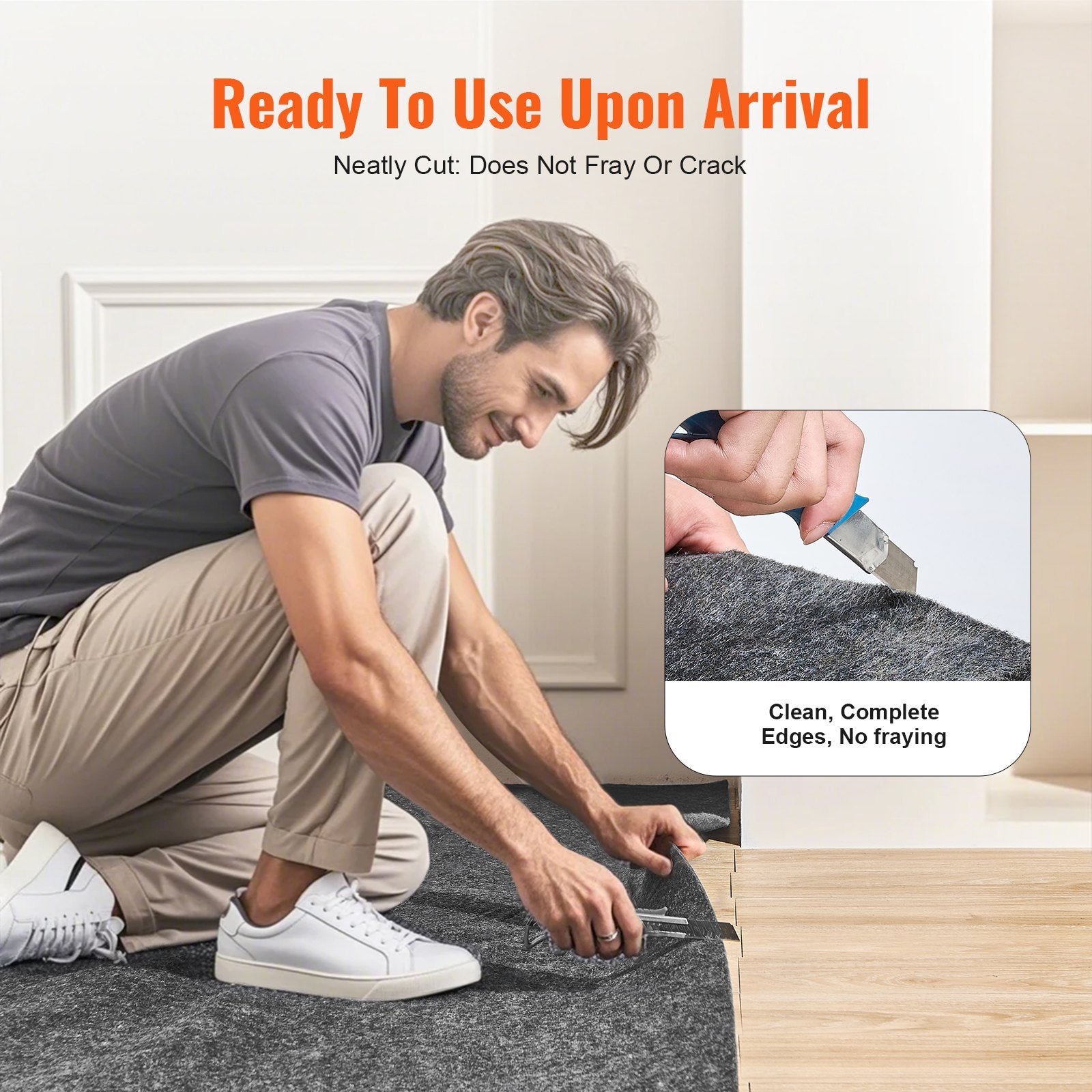 Rug Pad Gripper 9' x 12' Protective Carpet Pad 0.47