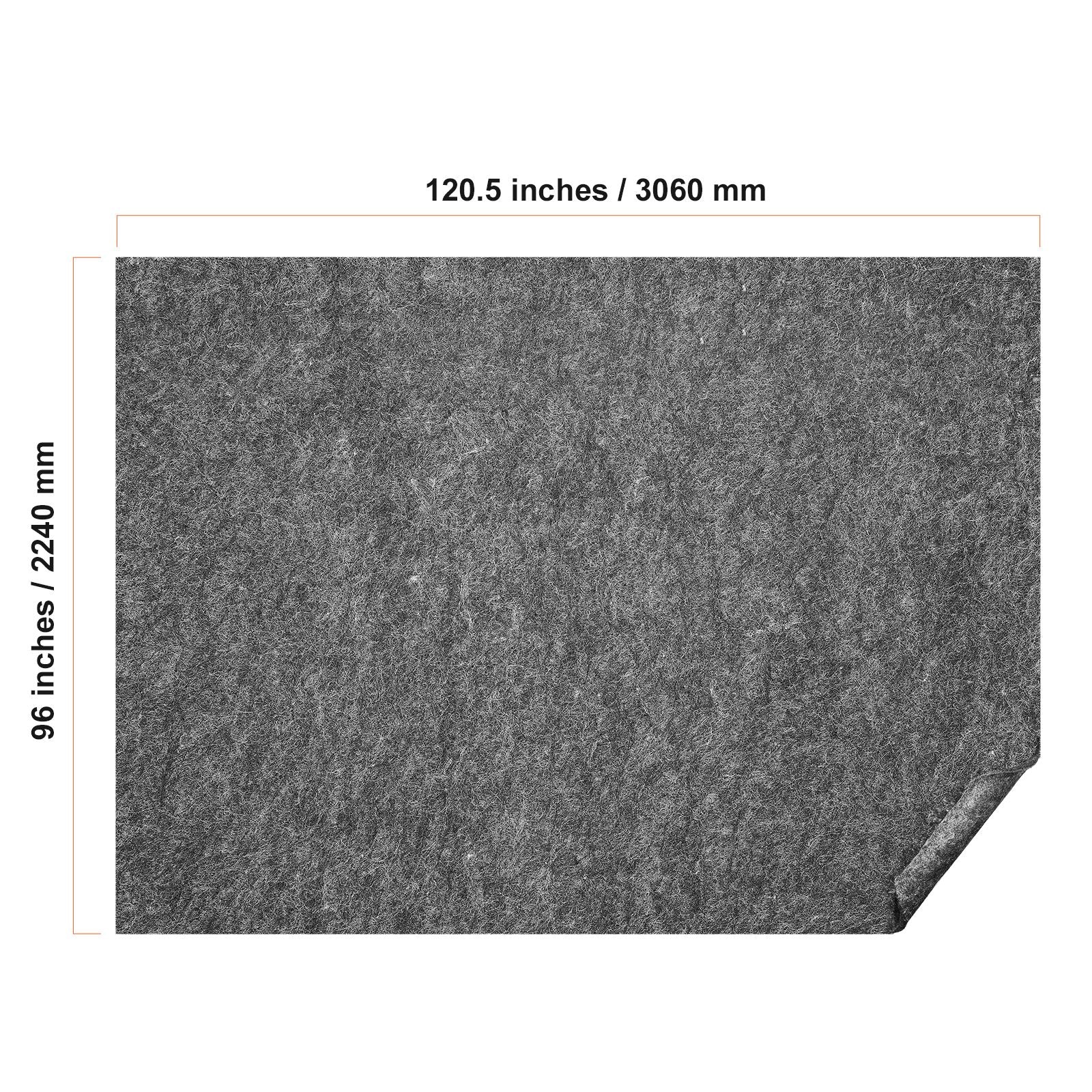 8x10 Rug Pad 1/2 Inch Thick Polyester Felt Carpet Cushion Floor Protector