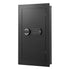 Wall Safe, 3-Tier Hidden Wall Mounted Safe with Password & Key, Q235 Cold-Rolled Steel In-Wall Box with LED Lighting, 2 Adjustable Shelves & 5 Key Holders for Money, Jewelry, Passport, Black