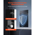 Wall Safe, 3-Tier Hidden Wall Mounted Safe with Password & Key, Q235 Cold-Rolled Steel In-Wall Box with LED Lighting, 2 Adjustable Shelves & 5 Key Holders for Money, Jewelry, Passport, Black