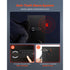 Wall Safe, 3-Tier Hidden Wall Mounted Safe with Password & Key, Q235 Cold-Rolled Steel In-Wall Box with LED Lighting, 2 Adjustable Shelves & 5 Key Holders for Money, Jewelry, Passport, Black