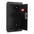 Wall Safe, 3-Tier Hidden Wall Mounted Safe with Password & Key, Q235 Cold-Rolled Steel In-Wall Box with LED Lighting, 2 Adjustable Shelves & 5 Key Holders for Money, Jewelry, Passport, Black