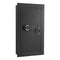 Wall Safe, 3-Tier Hidden Wall Mounted Safe with Password & Key, Q235 Cold-Rolled Steel In-Wall Box with LED Lighting, 2 Adjustable Shelves & 5 Key Holders for Money, Jewelry, Passport, Black