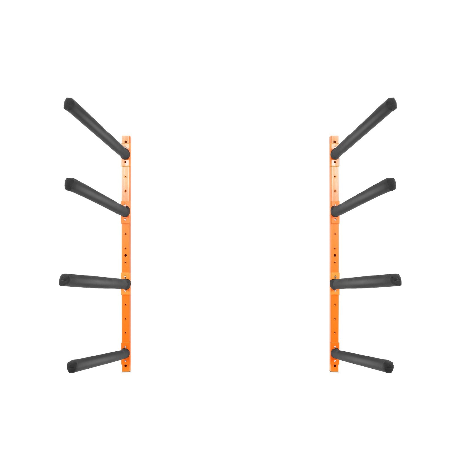 Wall Kayak Storage Rack, 4-Capacity Wall Mounted Kayak Holders for Kayak Canoe Paddle Board, Kayak Storage Hooks with Adjustable Padded Arms, 181.6 KG Load Kayak Hanger for Indoor Outdoor Garage