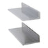 8.6" x 24" Stainless Steel Shelf, Wall Mounted Floating Shelving with Backsplash, 44 lbs Load Capacity Commercial Shelves, Heavy Duty Storage Rack for Restaurant, Kitchen, Bar, Home, and Hotel (2 Packs)