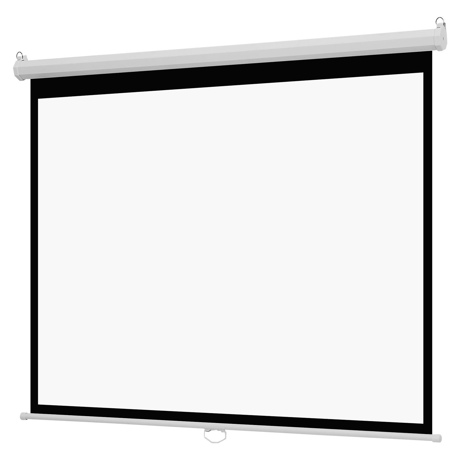 Manual Pull Down Projector Screen 1829mm 4:3 4K HD Wall Mount Retractable Screen