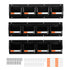 12PC Wall Mounted Storage Bins with Metal Rails Garage Organizer