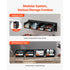 12PC Wall Mounted Storage Bins with Metal Rails Garage Organizer