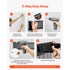 12PC Wall Mounted Storage Bins with Metal Rails Garage Organizer