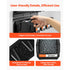 12PC Wall Mounted Storage Bins with Metal Rails Garage Organizer