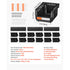 12PC Wall Mounted Storage Bins with Metal Rails Garage Organizer