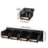 12PC Wall Mounted Storage Bins with Metal Rails Garage Organizer