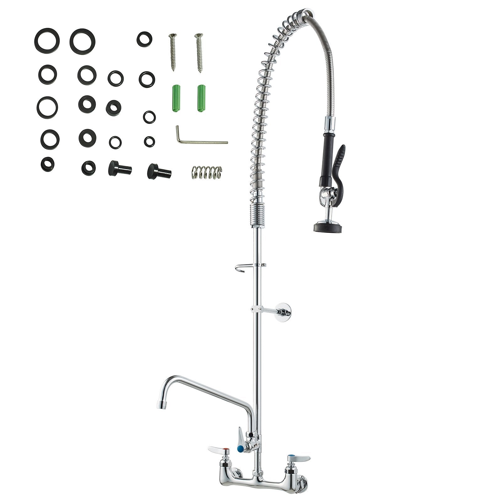 VEVOR Commercial Faucet with Pre-Rinse Sprayer, 47