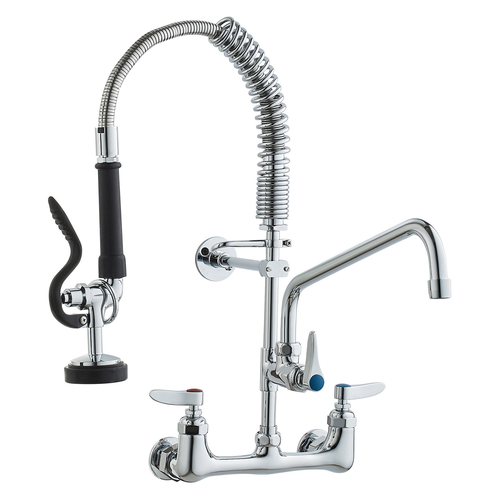 Commercial Faucet with Pre-Rinse Sprayer, 21