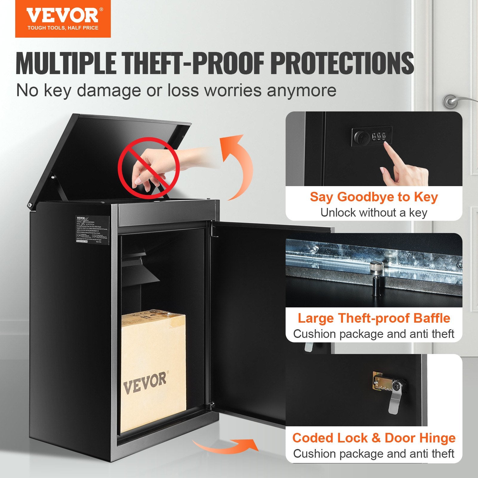 Package Delivery Boxes for Outside 15.4