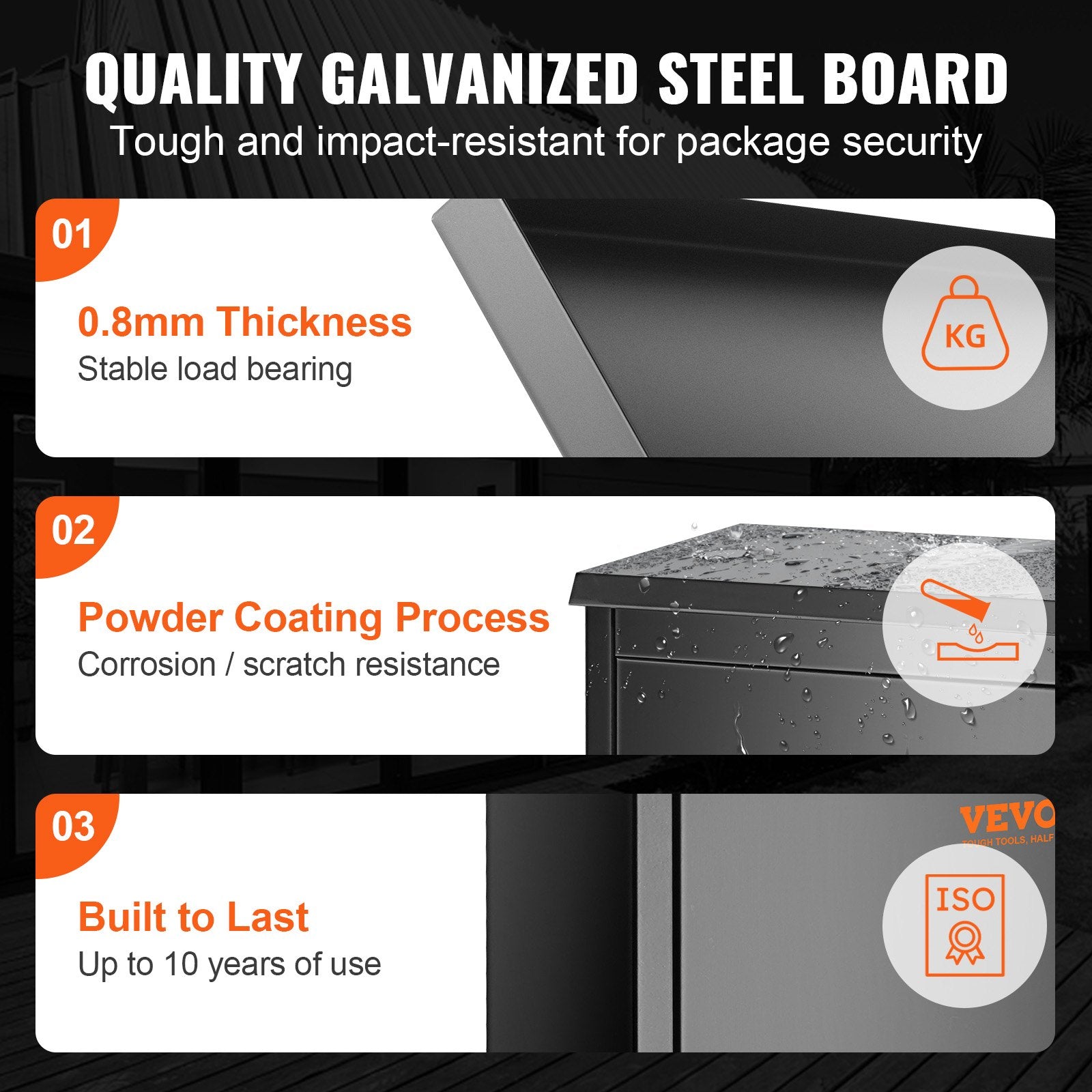 Package Delivery Boxes for Outside 15.4