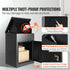 Mailboxes for Outside 17.3 Inch Anti-Theft Galvanized Steel Waterproof