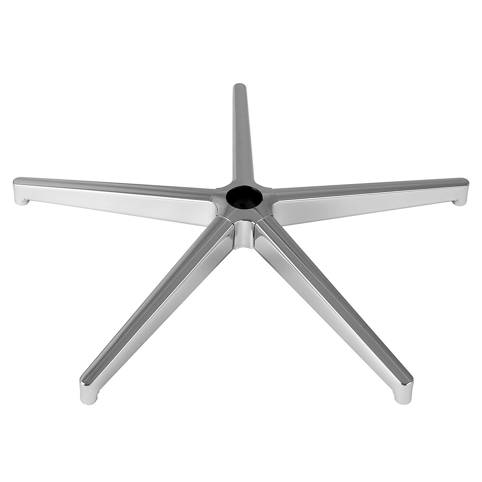 Office Chair Base Replacement, 710 mm 1134 kg Static Load Capacity, Heavy Duty Universal Computer Desk Chair Stool Base Part with Reinforced Metal Legs, Desk Chair Base Replacement Parts, Silver
