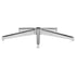 Office Chair Base Replacement, 710 mm 1134 kg Static Load Capacity, Heavy Duty Universal Computer Desk Chair Stool Base Part with Reinforced Metal Legs, Desk Chair Base Replacement Parts, Silver