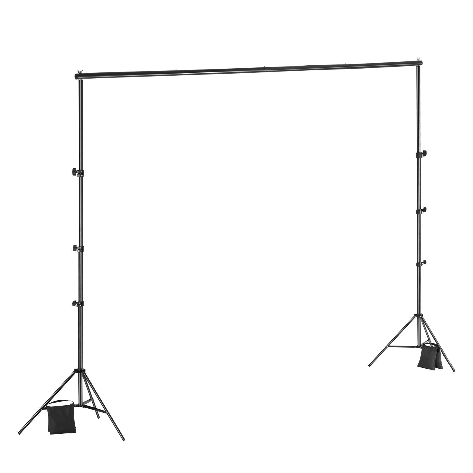 Adjustable Backdrop Stand Kit 298x300cm Heavy Duty Photo Background Frame