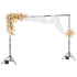 Backdrop Stand, 298 x 300 cm Adjustable Photo Backdrop Stand Kit, Portable Background Backdrop Stand with 4 Crossbars, Heavy Duty Projector Screen Stand, for Wedding, Photo Video Studio & Party