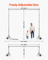 Backdrop Stand, 298 x 300 cm Adjustable Photo Backdrop Stand Kit, Portable Background Backdrop Stand with 4 Crossbars, Heavy Duty Projector Screen Stand, for Wedding, Photo Video Studio & Party